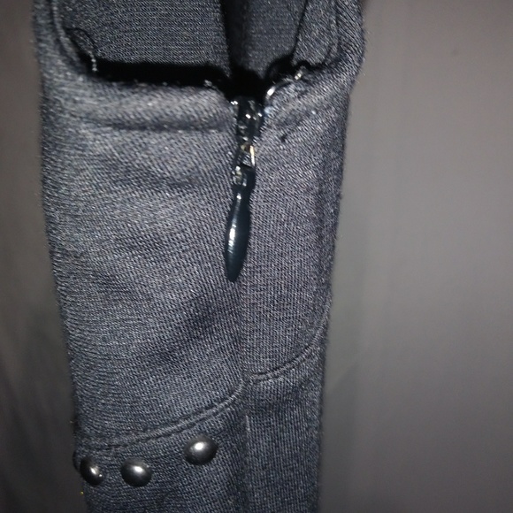 Rock & Republic XS Grunge Goth Sleeveless Bodycon Studded  Mini Dress Black - Picture 5 of 6